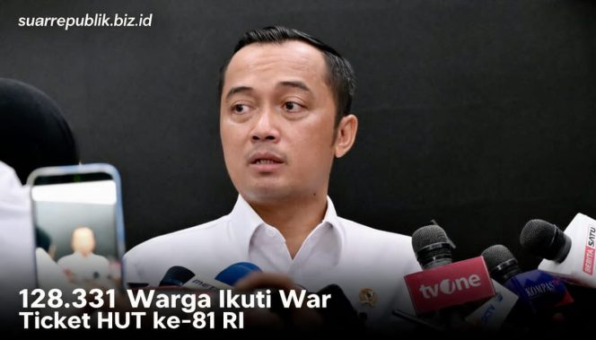 
   128.331 Warga dari 36 Provinsi dan 14 Negara Ikuti War Ticket Undangan HUT ke-81 RI di Istana Merdeka