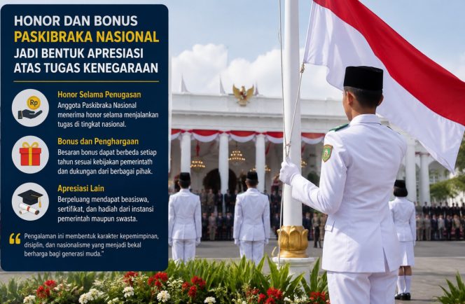 
 Honor hingga Bonus, Begini Bentuk Penghargaan bagi Paskibraka Nasional