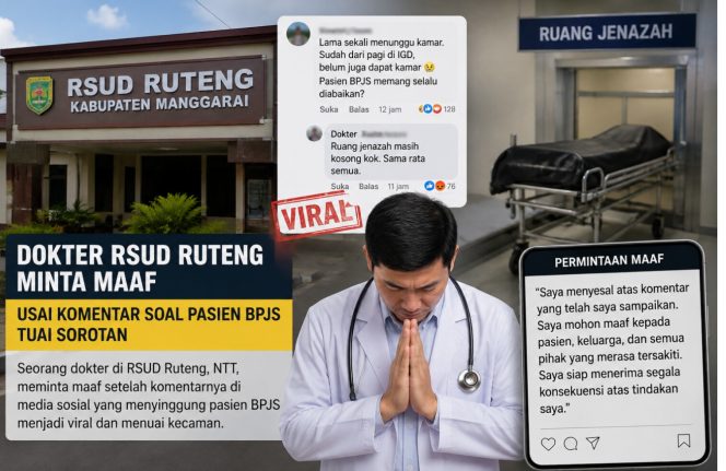 
 Dokter RSUD Ruteng Minta Maaf Usai Komentar soal Pasien BPJS Tuai Sorotan