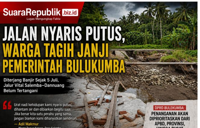 
 Jalan Salemba-Dannuang Nyaris Putus, Warga Tagih Janji Pemerintah Bulukumba