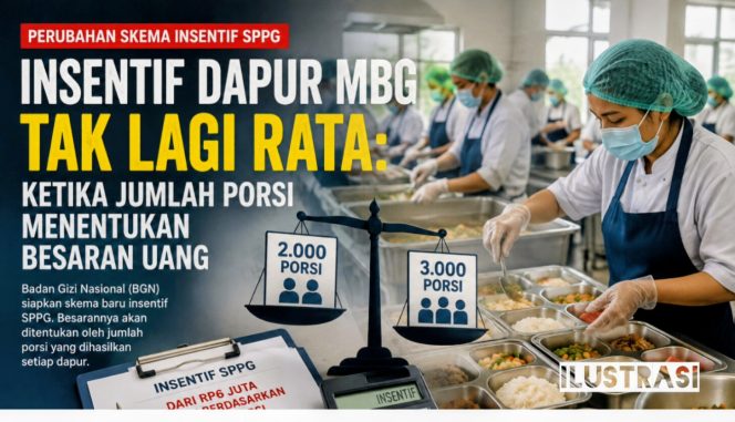 
 Insentif Dapur MBG Tak Lagi Rata: Ketika Jumlah Porsi Menentukan Besaran Uang