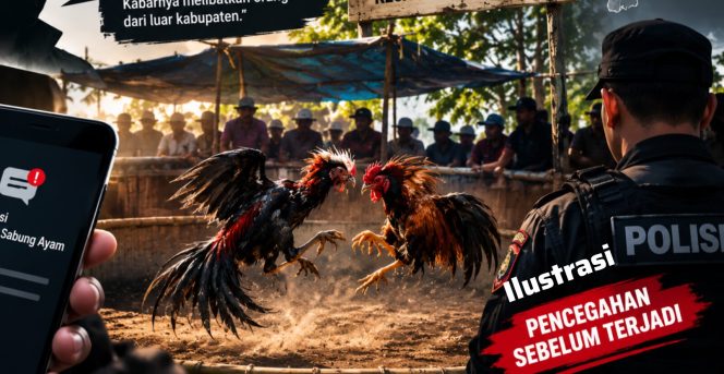 
 Dugaan Sabung Ayam yang Libatkan Pihak Dari Luar Kabupaten Dikabarkan Akan Digelar di Bontonanka Kajang Hari Ini